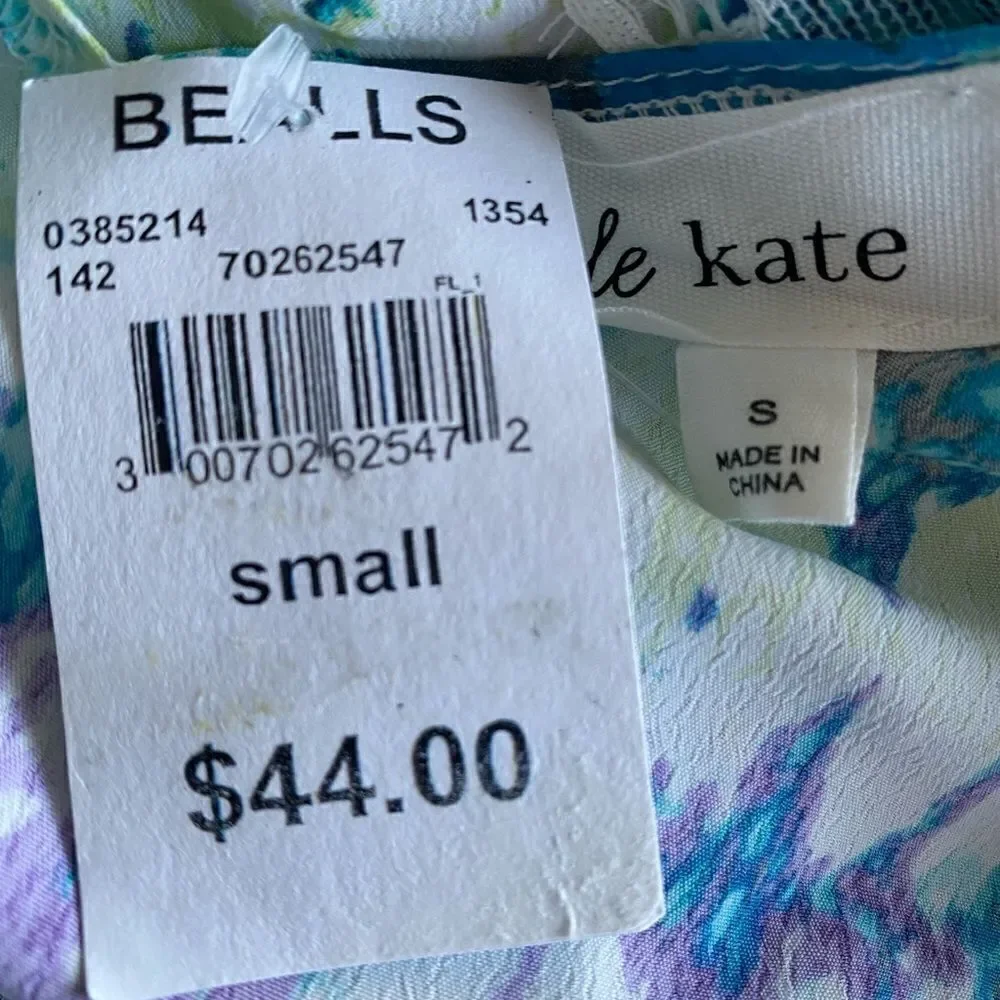 Le KATE Blue Pattern  CAMISOLE - NWT - Picture 3 of 5